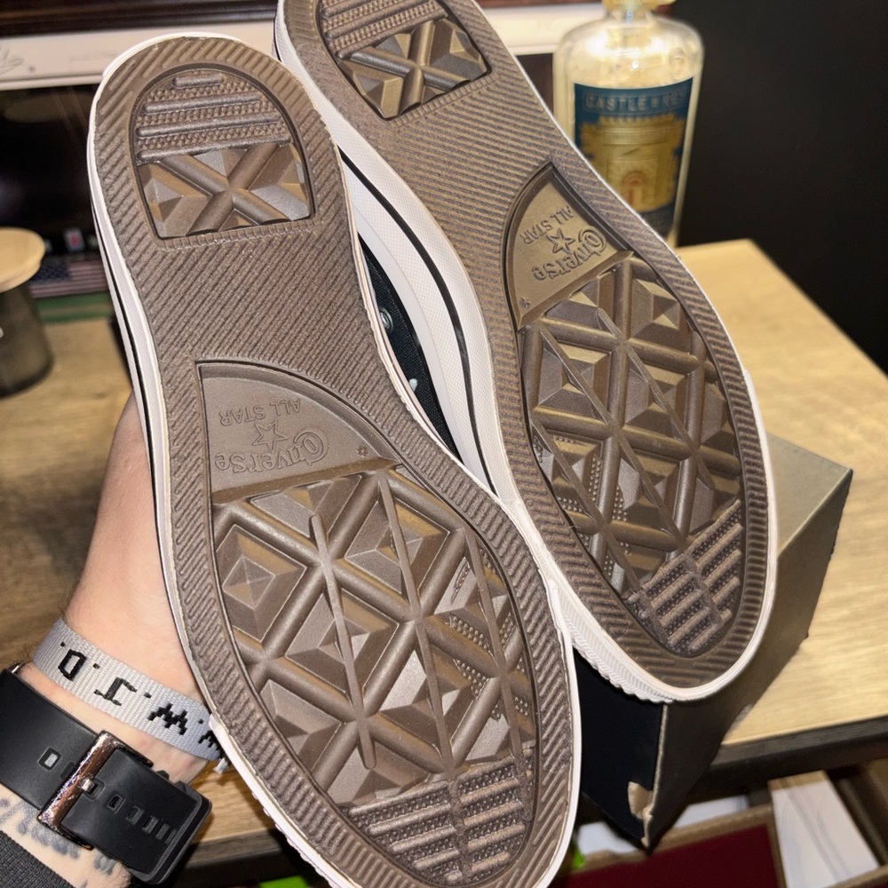 Converse Black and White Canvas Sneakers - Picture 3 of 3